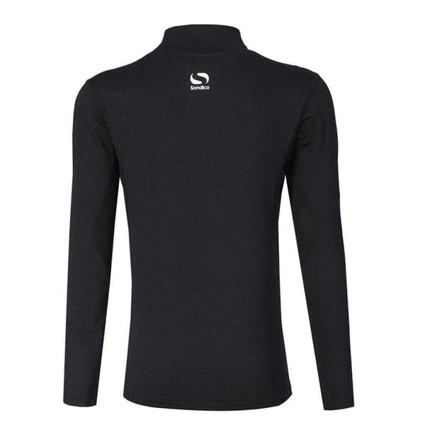 Sondico Barn/Kids Mock Neck Base Layer Top 7-8 år Svart Black 7-8 Years