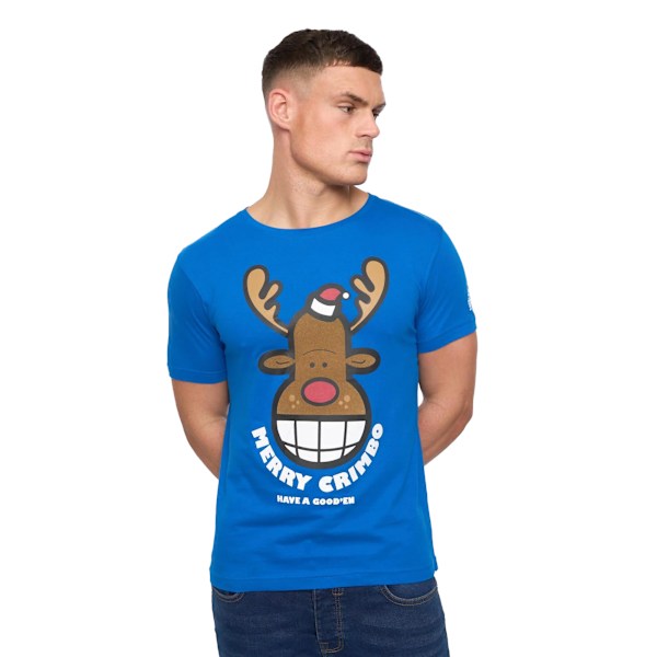 Xplicit Herr Rednose Jul T-shirt XXL Deep Azure Deep Azure XXL