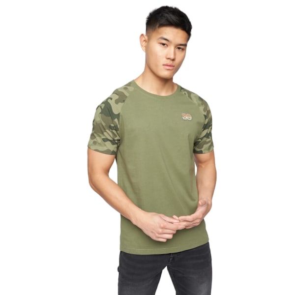 Crosshatch Cramdark Camo T-shirt M Olive för män Olive M