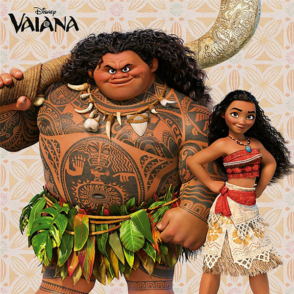 Moana Stance Canvas Print 40cm x 40cm Multifärgad Multicoloured 40cm x 40cm