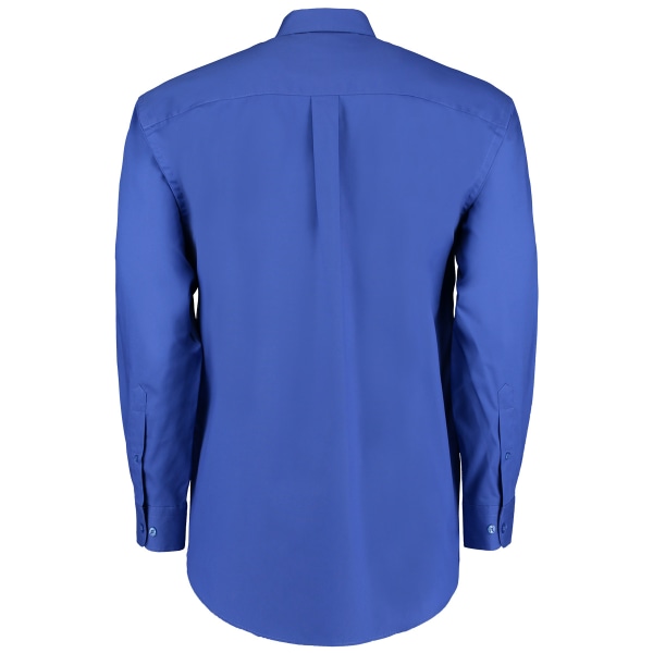 Kustom Kit herrskjorta med lång ärm och krage 15,5 tum Roy Royal Blue 15.5inch