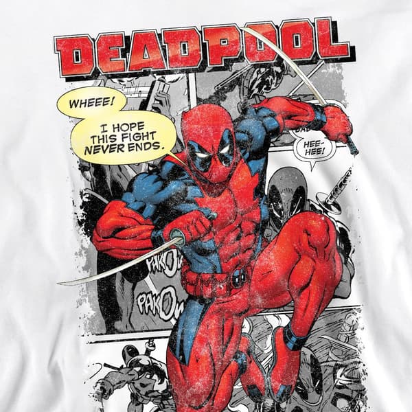 Deadpool Unisex Vuxen Serietidnings Tröja M Vit White M