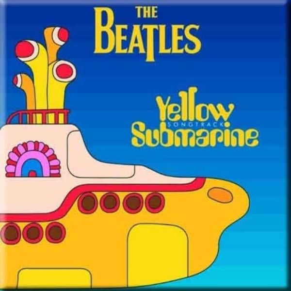 The Beatles Yellow Submarine Songtrack Kylskåpsmagnet En Storlek B Blue/Yellow One Size