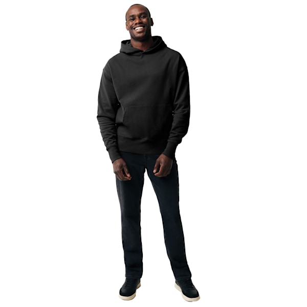 Iqoniq Unisex Vuxen Yoho Återvunnen Bomull Relaxed Fit Hoodie L B Black L