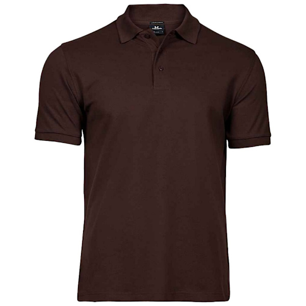Tee Jays Lyxig Stretch Pikétröja för Män M Choklad Chocolate M