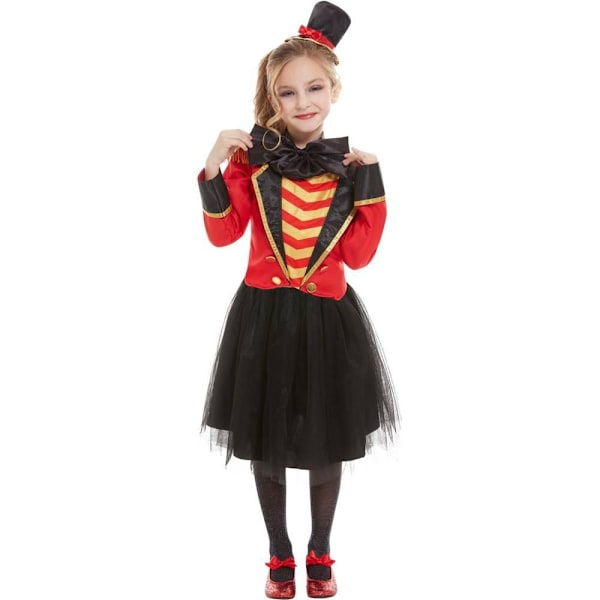 Smiffys Flickors Deluxe Cirkusdirektör Kostymset 4-6 År Röd/Svart Red/Black 4-6 Years