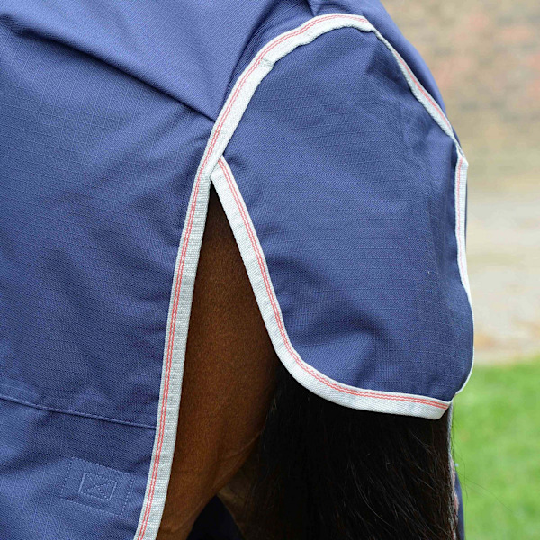 Weatherbeeta Comfitec Essential Plus Avtagbar Hals Lite 50g H Navy/Silver/Red 5´ 3
