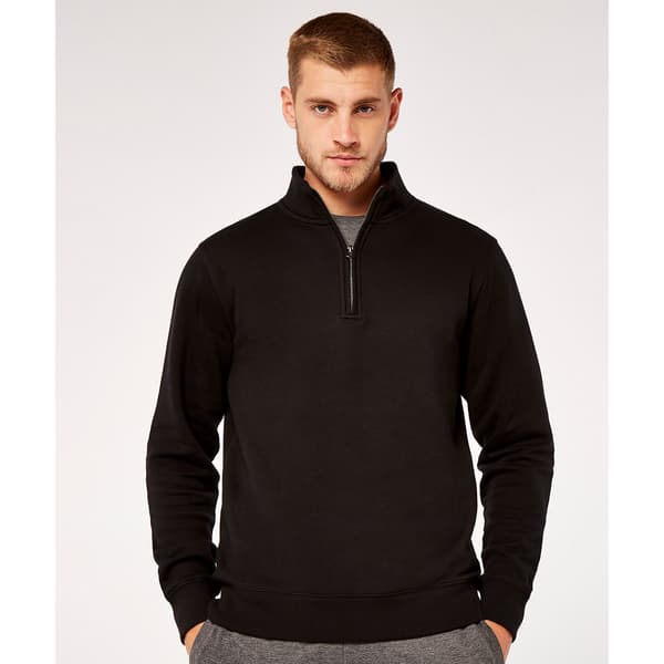 Kustom Kit Herr Quarter Zip Sweatshirt M Svart Black M