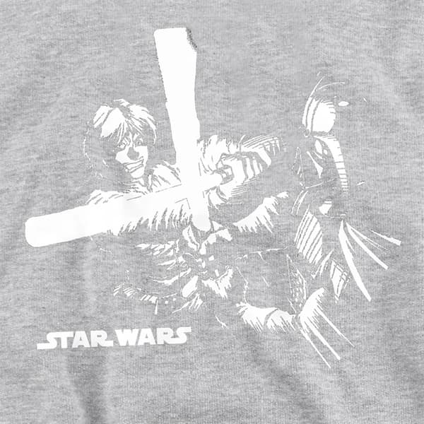 Star Wars Barn Manga Anakin Och Darth Vader Ljussabel Athletic Heather 7-8 Years