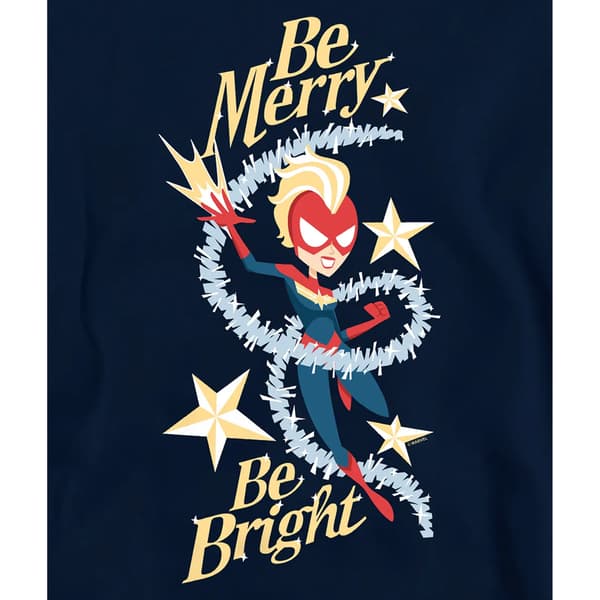 Captain Marvel Barn/Barn Be Merry Be Bright Tröja med huva Black 9-11 Years