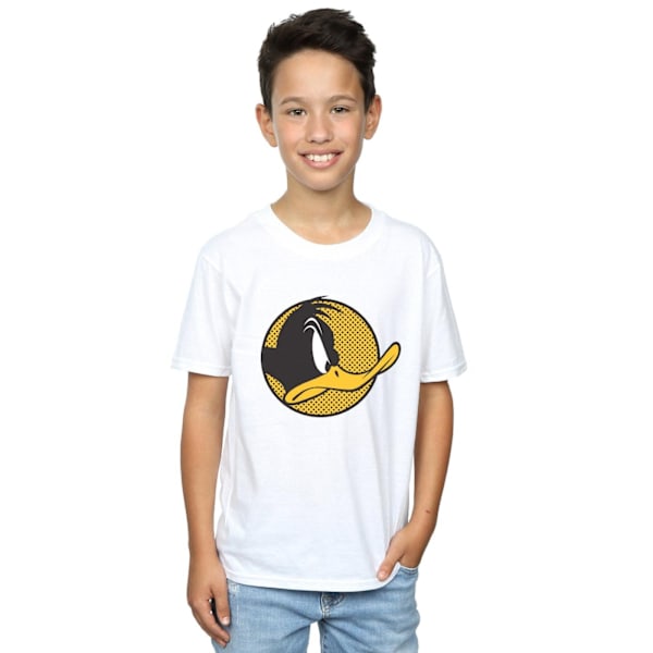 Looney Tunes Boys Daffy Duck Dotted Profile T-Shirt 12-13 år White 12-13 Years