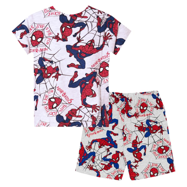 Spider-Man Pojkar Kortärmad Pyjamas Set 4-5 År Grå Grey 4-5 Years
