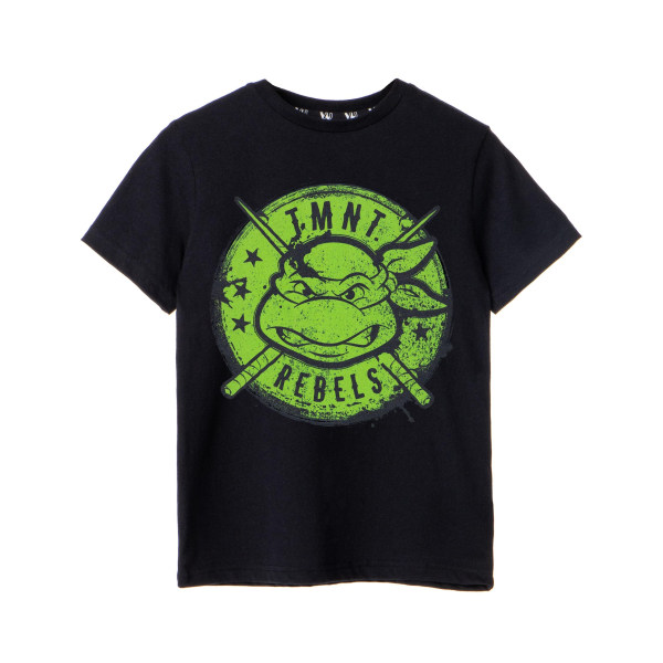 Teenage Mutant Ninja Turtles Boys Rebels T-shirt 5-6 Years Black Black 5-6 Years