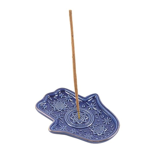Something Different Hamsa Hand Rökelsehållare En Storlek Mörkblå Dark Blue One Size