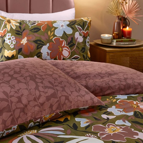 Furn Asterea Blommigt Påslakanset Dubbel Multifärgad Multicoloured Double