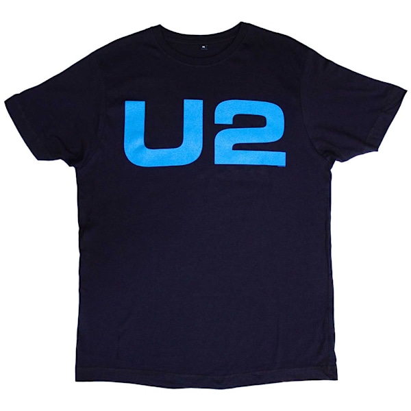 U2 Unisex Vuxen Logo E+I 2018 Turnédatum Tryck på Ryggen T-Shirt XXL Navy Blue XXL