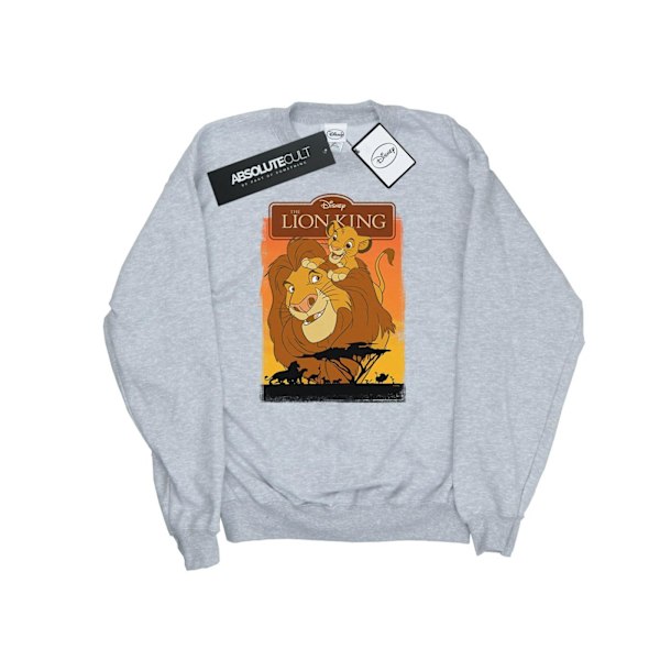 Disney Boys The Lion King Simba Och Mufasa Sweatshirt 7-8 År Sports Grey 7-8 Years