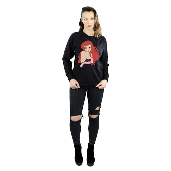 Disney Princess Dam/Damer Ariel Silhouette Sweatshirt M Svart Black M