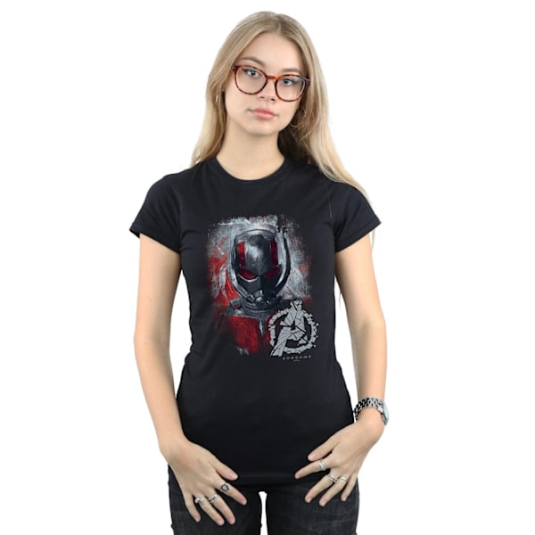 Marvel Womens/Ladies Avengers Endgame Ant-Man Borstad Bomull T-shirt Black XXL