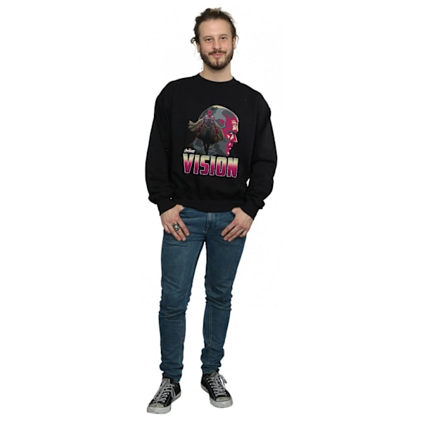 Marvel Herr Avengers Infinity War Vision Karaktär Sweatshirt S Black S