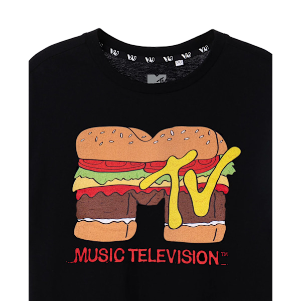 MTV Herr Burger T-shirt M Svart Black M