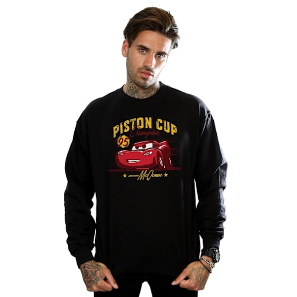 Disney Mens Cars Piston Cup Champion Sweatshirt XXL Svart Black XXL