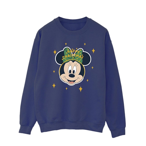 Disney Herr Minnie Mouse Happy Christmas Sweatshirt L Marinblå Navy Blue L