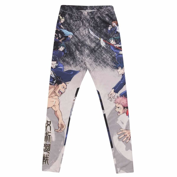 Jujutsu Kaisen Dam/Dam Fight Leggings XS Flerfärgad Multicoloured XS