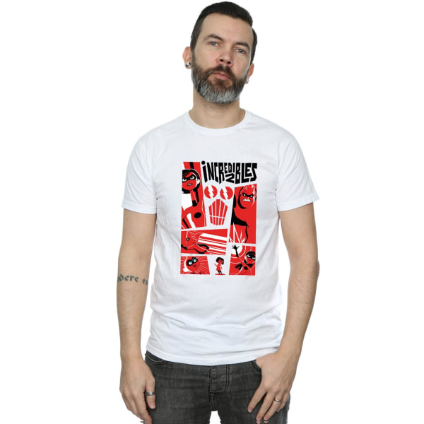 The Incredibles Herr Collage Bomull T-shirt L Vit White L