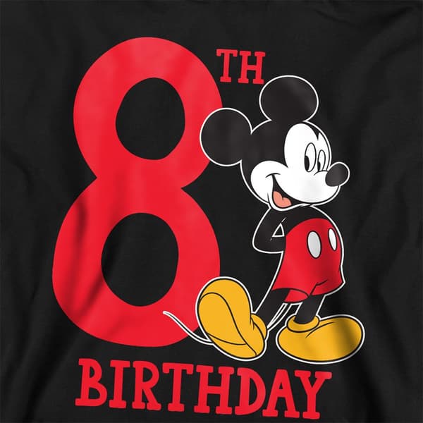 Disney Barn/Barn Mickey Mouse Tröja 8-årsdag Huvtröja 9- Black 9-11 Years