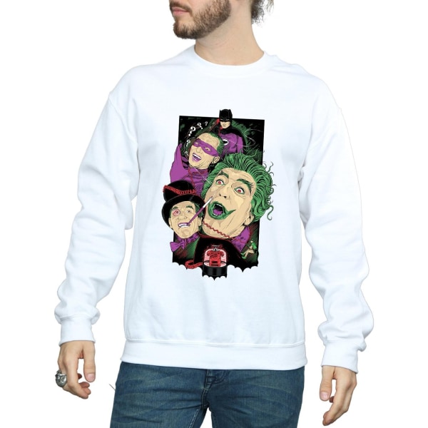 DC Comics Herr Batman TV Series Rogues Gallery Sweatshirt 3XL W White 3XL