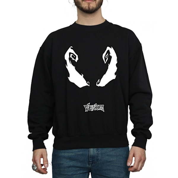 Marvel Herr Spider-Man Venom Eyes Sweatshirt L Svart Black L