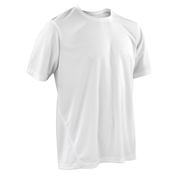 Spiro Herr Quick-Dry Sports Kortärmad Performance T-Shirt S White S