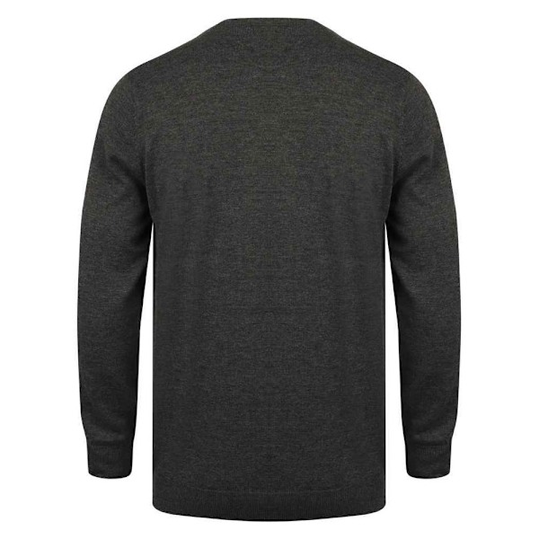 Henbury Herr Bomull Akryl Rund Hals Sweatshirt XXL Gråmelerad Grey Marl XXL