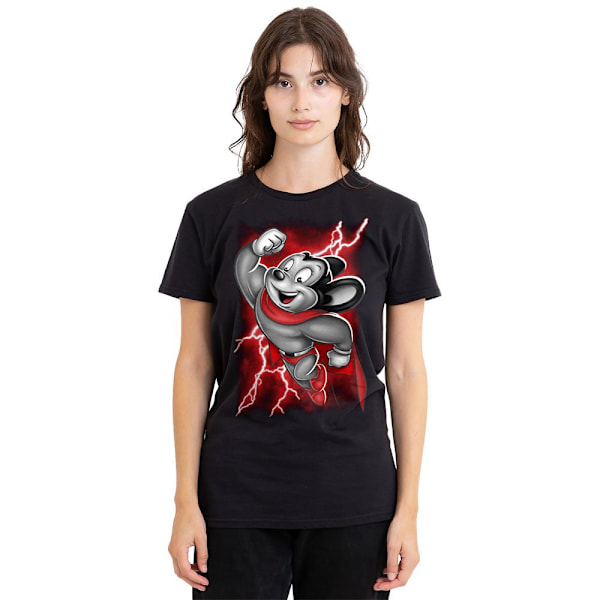 Mighty Mouse Unisex Vuxen Mighty Storm T-Shirt S Svart Black S