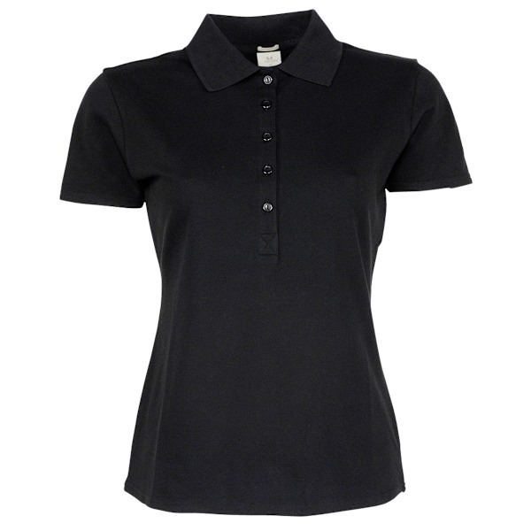 Tee Jays Dam/Damer Lyxig Stretch Kortärmad Polotröja L Black L