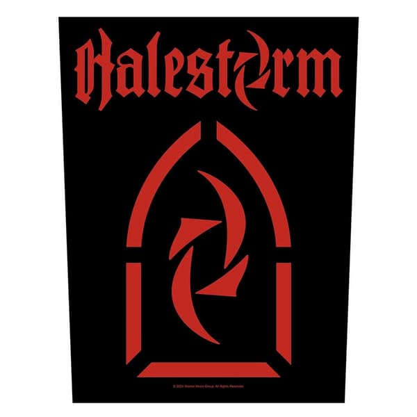 Halestorm logotyplapplikation One Size Svart/Röd Black/Red One Size