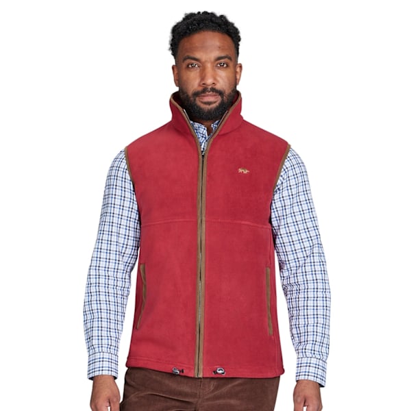 Raging Bull Fleeceväst Herr XXL Burgundy Burgundy XXL