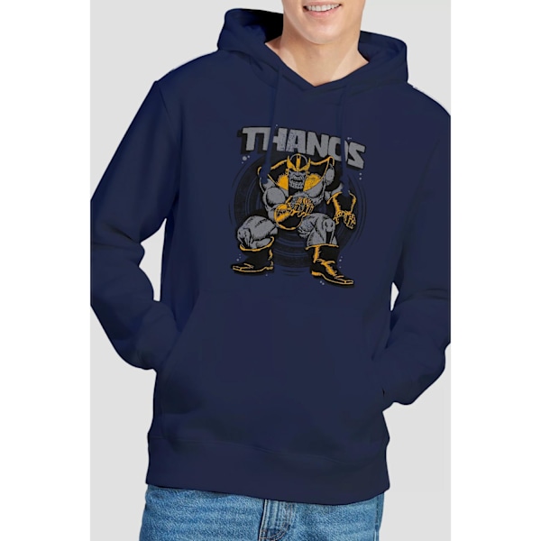 Marvel Herr Thanos Ställning Hoodie L Marinblå Navy L