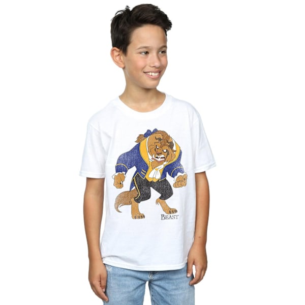 Disney Boys Beauty And The Beast Classic Beast T-Shirt 9-11 År White 9-11 Years