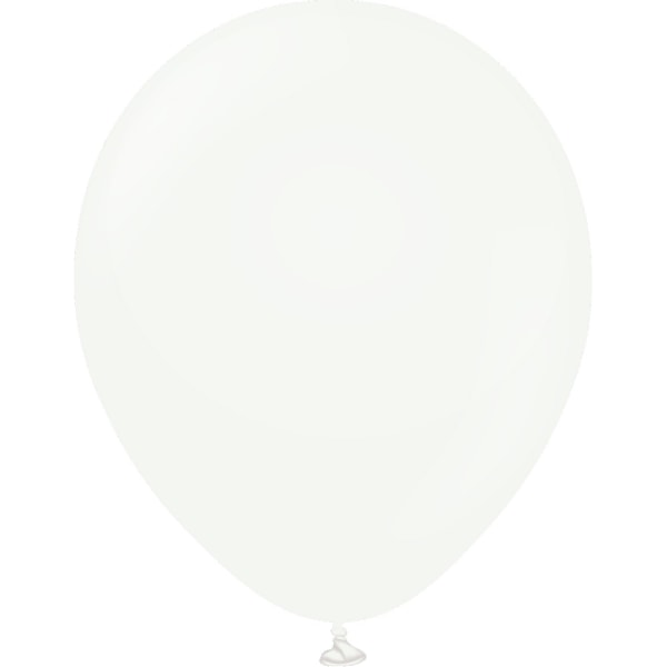 Kalisan Latex Retro Ballonger (Förpackning om 100) En Storlek Vit White One Size