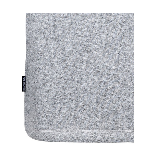 Trespass Corsham Marl Halvzip Fleece Top S Grå för Herr Grey S