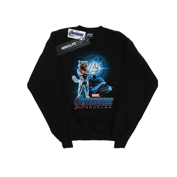 Marvel Boys Avengers Endgame Rocket Team Suit Sweatshirt 7-8 år Black 7-8 Years