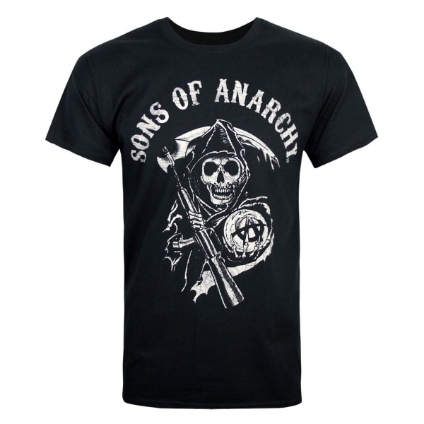 Sons Of Anarchy Official Mens Reaper Herr T-shirt S Svart Black S