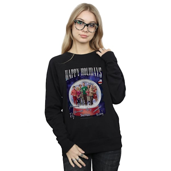 The Big Bang Theory Dam/Damer Happy Holidays Sweatshirt M B Black M