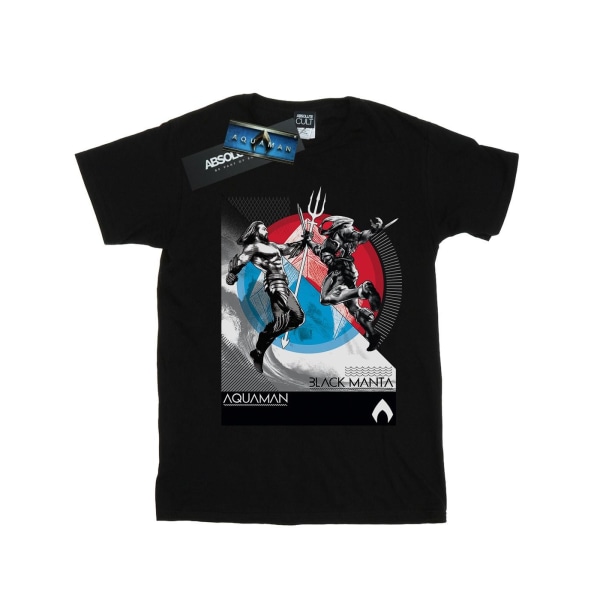 DC Comics Boys Aquaman Vs Black Manta T-shirt 9-11 år Svart Black 9-11 Years