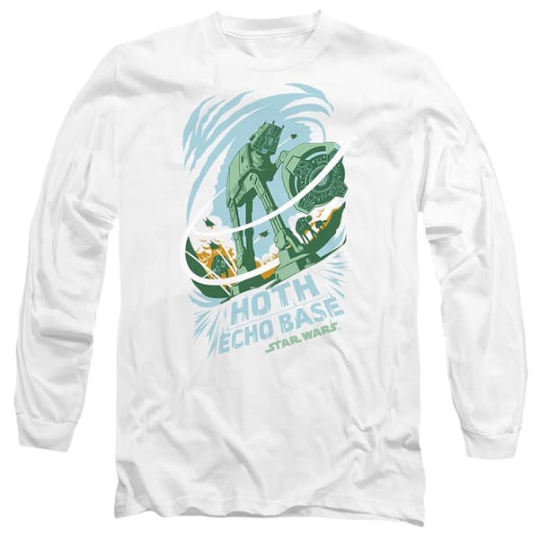Star Wars Unisex Vuxen Echo Base Attack T-Shirt M Vit White M