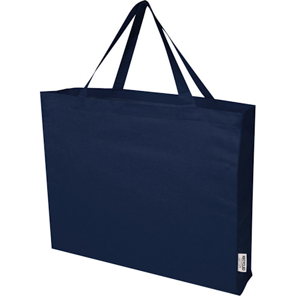 Odessa Återvunnen Bomulls Tote Bag Storlek One Navy Navy One Size