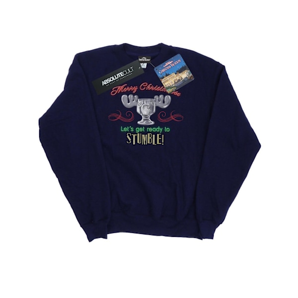 National Lampoon´s Christmas Vacation Dam/Damer Älg Huvud Navy Blue XL