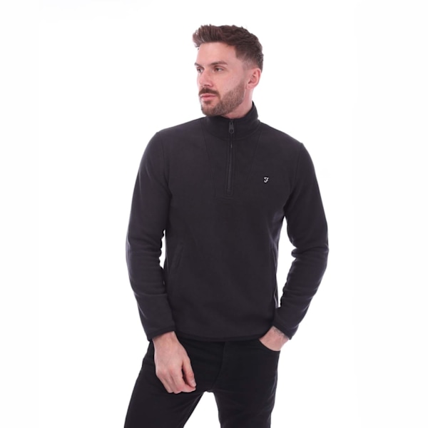 Farah Herr Rush Quarter Zip Fleece Tröja XL Navy Navy XL